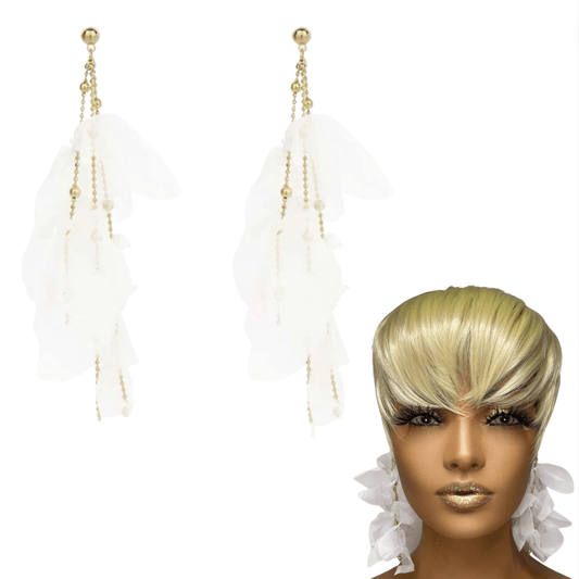 The SmartAss Look Petal Earrings *White*